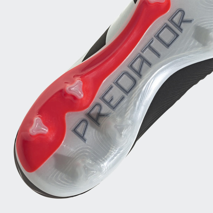 Adidas Predator Pro FG Football Boots (Black/White/Solar Red)