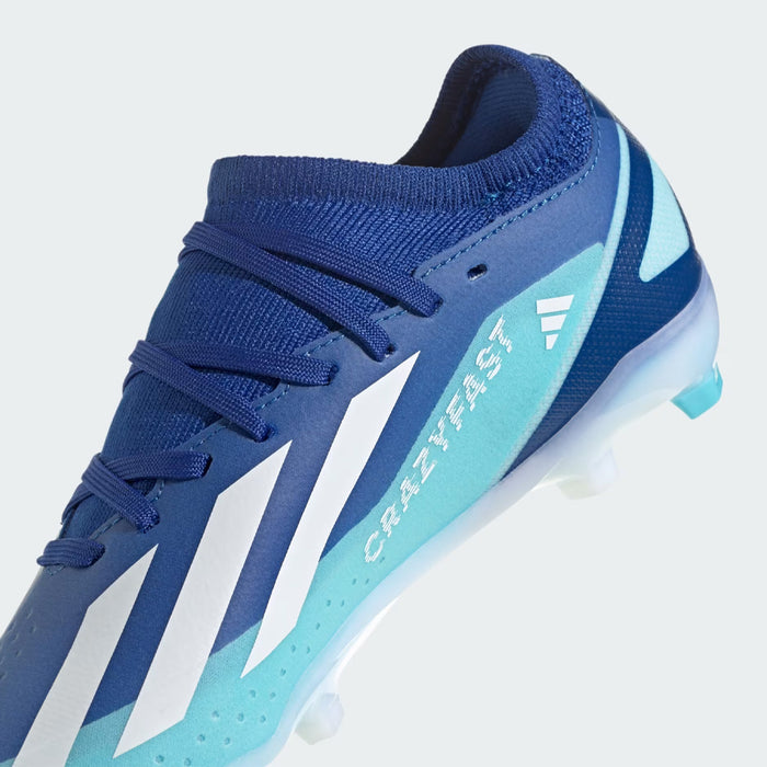 Adidas X Crazyfast.3 FG Jnr Football Boots (Bright Royal/White/Red)