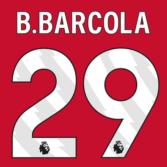 Premier League Print White (Adult) - B.BARCOLA 29