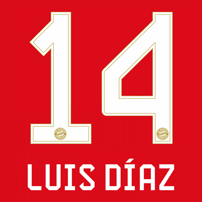 Bayern Munich Home Print 26/27 (Adult) - LUIS DIAZ 14