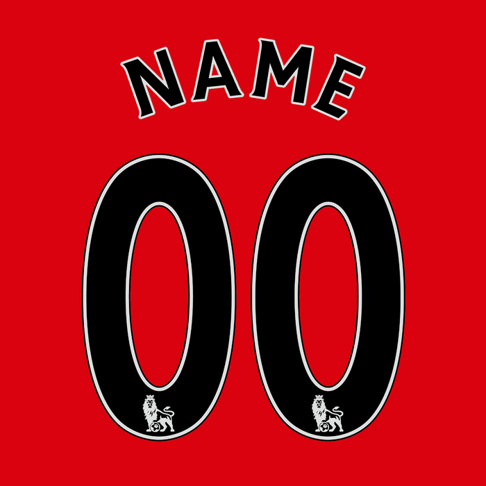 Custom Premier League Print - 2007-17 (Black)