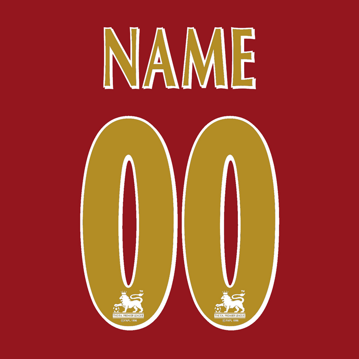 Custom Premier League Print - 1997-07 (Gold)