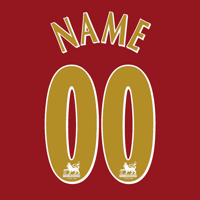 Custom Premier League Print - 1997-07 (Gold)