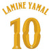 FC Barcelona Lamine Yamal 10 name and number print, adult, for the 26/27 home shirt