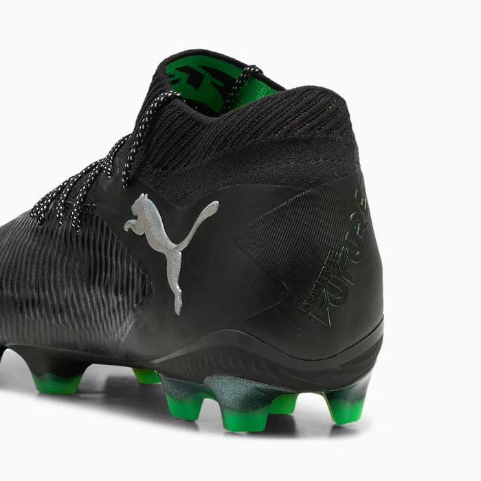 Puma Future 8 Ultimate FG Football Boots (Black/Grey/Fluo Green)