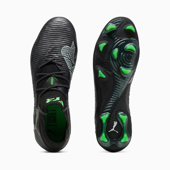 Puma Future 8 Ultimate FG Football Boots (Black/Grey/Fluo Green)