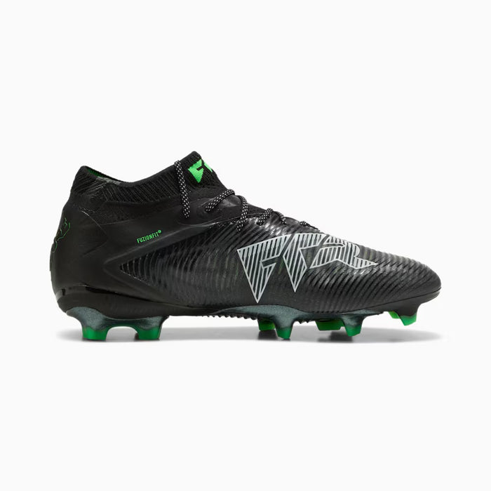 Puma Future 8 Ultimate FG Football Boots (Black/Grey/Fluo Green)