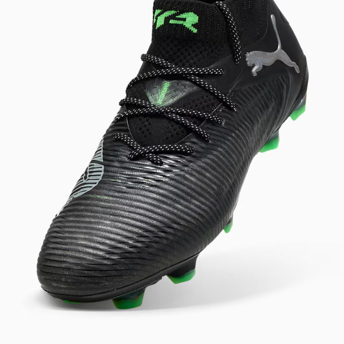 Puma Future 8 Ultimate FG Football Boots (Black/Grey/Fluo Green)