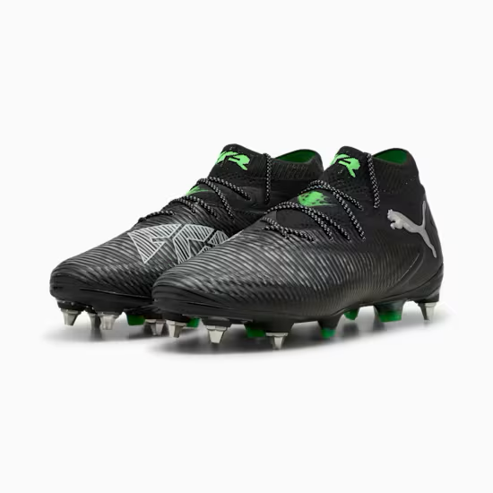 Puma Future 8 Ultimate MxSG Football Boots (Black/Cool Gray/Fluo Green)