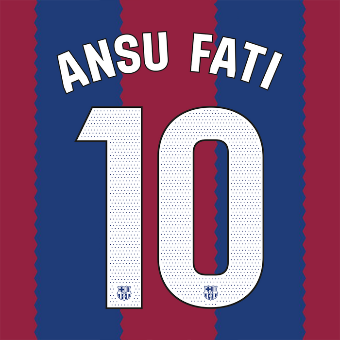 FC Barcelona Home Print 23/24 (Adult) - ANSU FATI 10