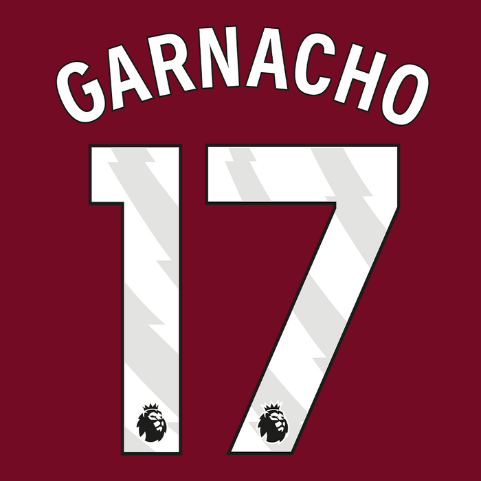 Premier League Print Youth (White) - GARNACHO 17