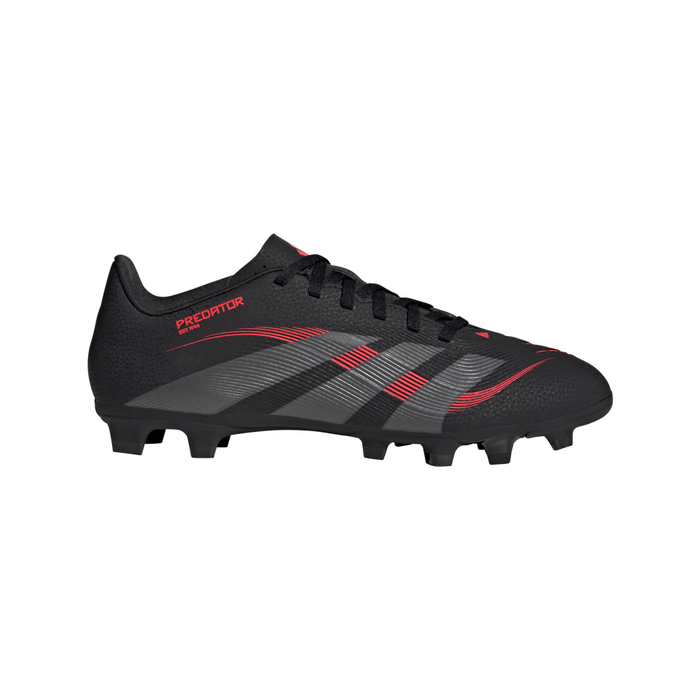 Adidas Predator Club FG/MG Boots (Black/Grey Four/Lucid Red)