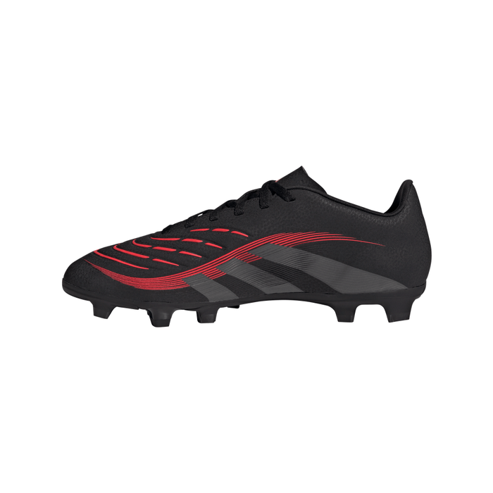 Adidas Predator Club FG/MG Boots (Black/Grey Four/Lucid Red)