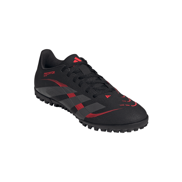 Adidas Predator Club Turf Boots (Black/Grey Four/Lucid Red)