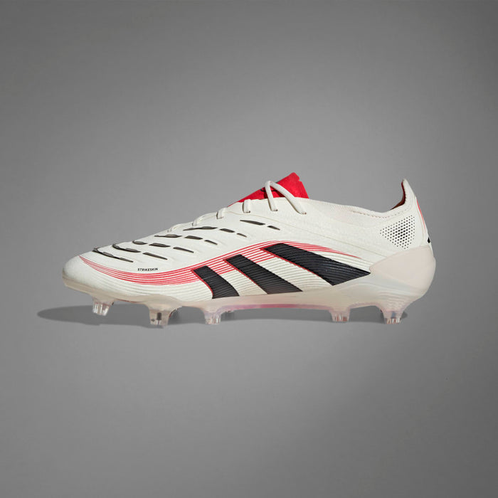 Adidas Predator Elite FG Football Boot (Off White/Core Black/Pure Ruby)