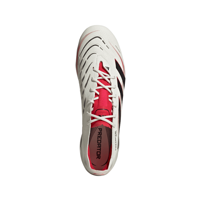 Adidas Predator Elite FG Football Boot (Off White/Core Black/Pure Ruby)