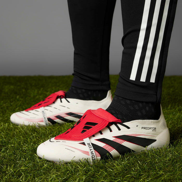 Adidas Predator Elite Fold-Over Tongue FG Football Boot (Off White/Core Black/Pure Ruby)