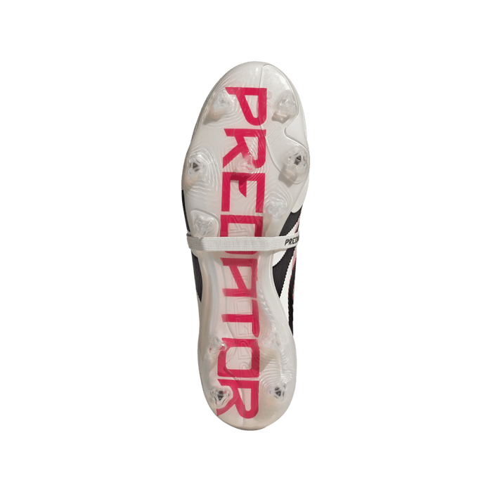 Adidas Predator Elite Fold-Over Tongue FG Football Boot (Off White/Core Black/Pure Ruby)