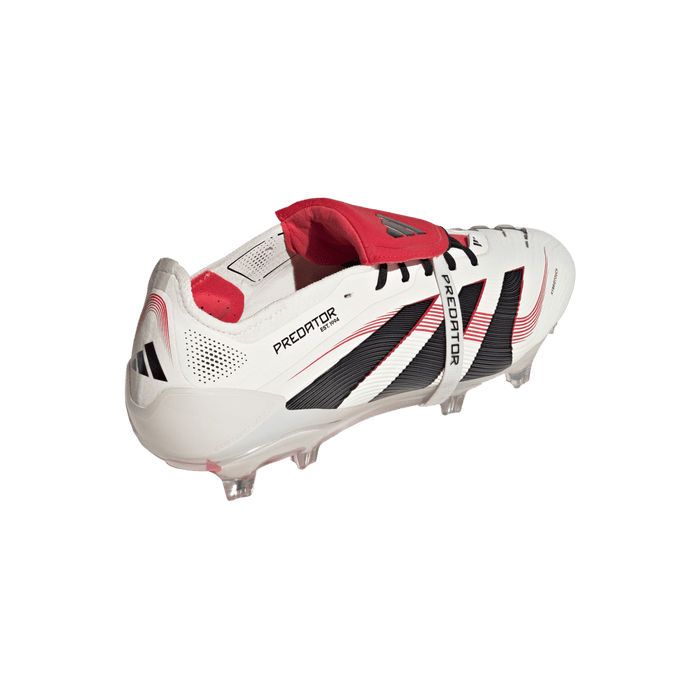 Adidas Predator Elite Fold-Over Tongue FG Football Boot (Off White/Core Black/Pure Ruby)