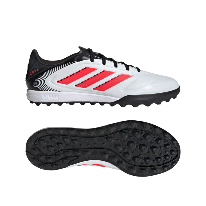 Adidas Copa Pure 3 League TF Turf Football Shoes (Cloud White/Lucid Red/Core Black)