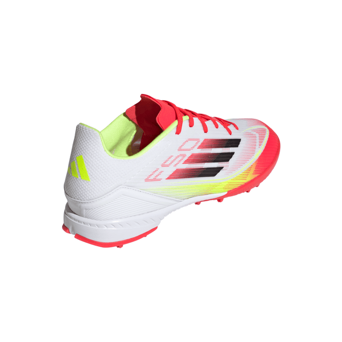 Adidas F50 League TF Turf Football Shoes (White/Black/Solar Yellow)