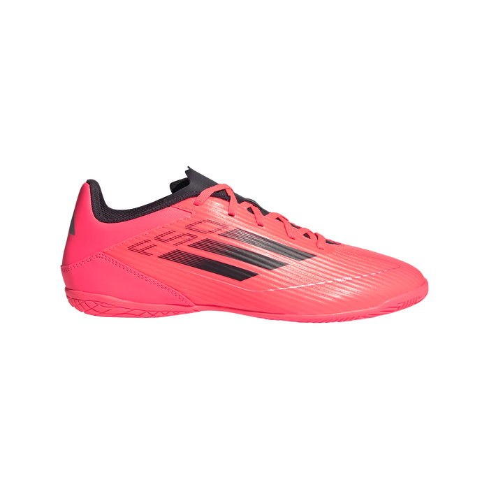 Adidas F50 Club Indoor Football Shoes (Turbo/Aurora Black/Platinum Metallic)