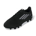 adidas Deportivo III FxG junior football boot in black and grey - side profile