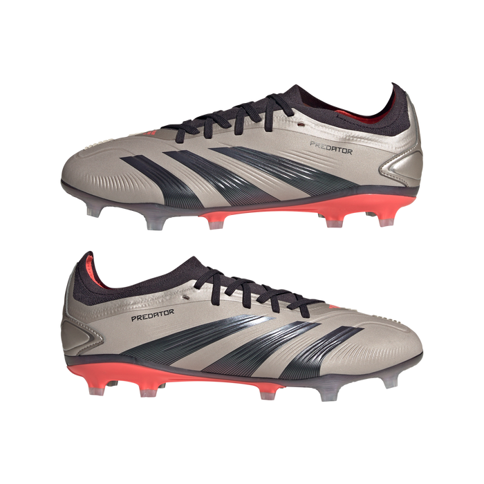 Adidas Predator Pro FG Football Boots (Platinum Metallic/Aurora Black/Carbon)