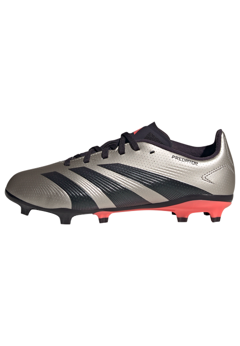 Adidas Predator League FG Junior Football Boots ((Platinum Metallic/Aurora Black/Carbon)