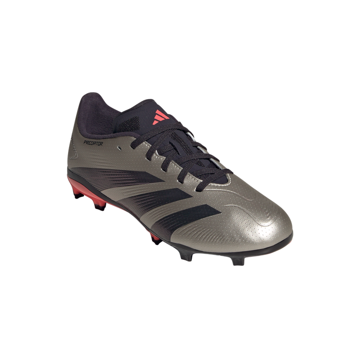 Adidas Predator League FG Junior Football Boots ((Platinum Metallic/Aurora Black/Carbon)