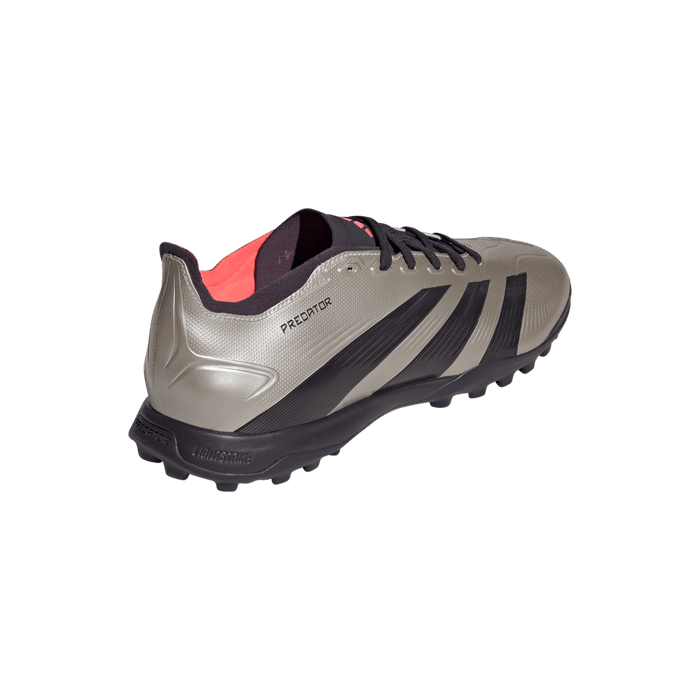 Adidas Predator League Turf Shoes (Platinum Metallic/Aurora Black/Turbo)