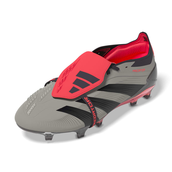 Adidas Predator Elite Fold-Over Tongue FG Football Boot (Platinum Metallic/Aurora Black/Carbon)