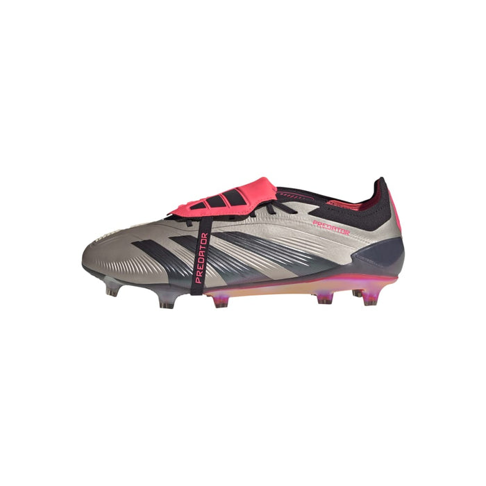 Adidas Predator Elite Fold-Over Tongue FG Football Boot (Platinum Metallic/Aurora Black/Carbon)