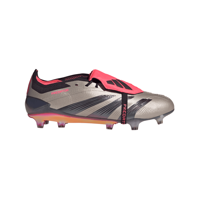 Adidas Predator Elite Fold-Over Tongue FG Football Boot (Platinum Metallic/Aurora Black/Carbon)