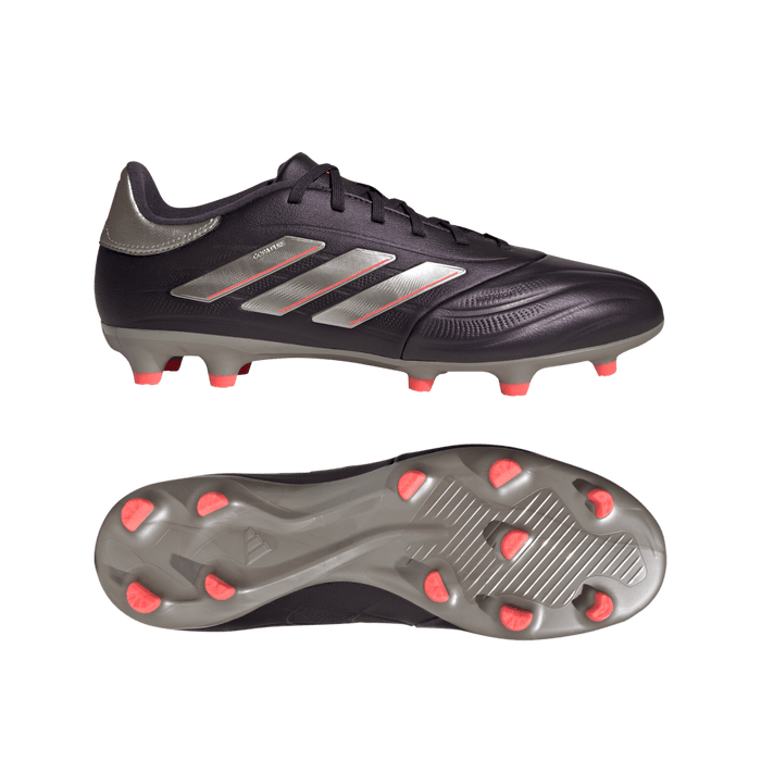 Adidas Copa Pure 2 League FG Football Boots (Aurora Black/Platinum Metallic/Turbo)