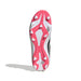 adidas Predator Club FG/MG junior football boot in white and solar turbo - sole and studs