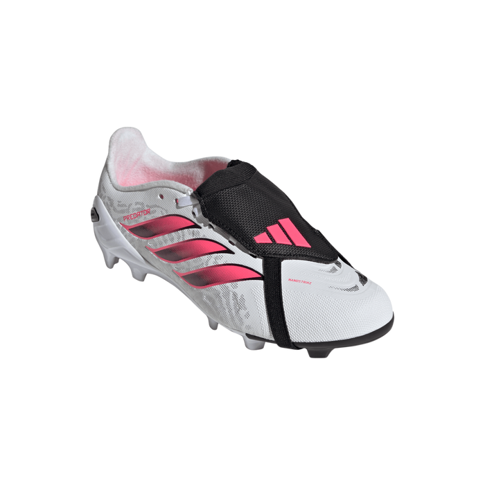 Adidas Predator League Fold-Over Tongue FG Jnr Football Boots (White/Solar Turbo/Core Black)