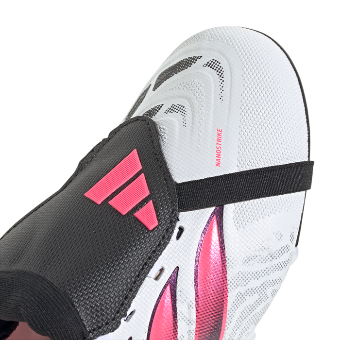 Adidas Predator League Fold-Over Tongue FG Jnr Football Boots (White/Solar Turbo/Core Black)
