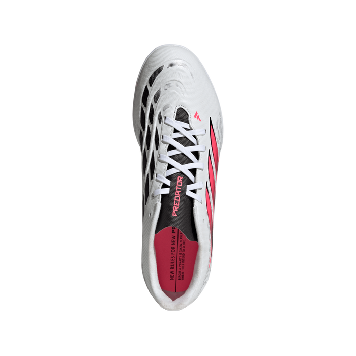 Adidas Predator Club IN Sala Indoor Football Shoes (White/Solar Turbo/Core Black)