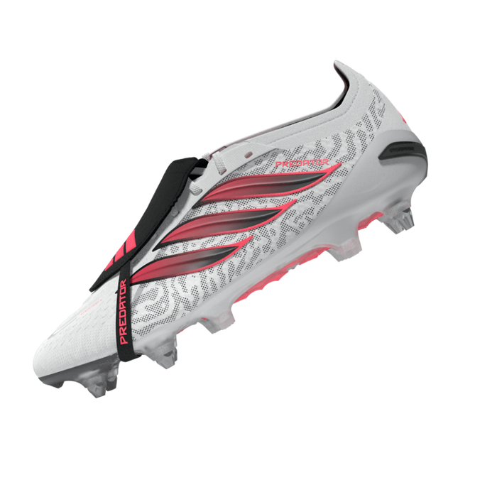 Predator Elite Fold-Over Tongue SG Football Boots (White/Solar Purple/Solar Turbo)