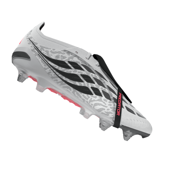 Predator Elite Fold-Over Tongue SG Football Boots (White/Solar Purple/Solar Turbo)