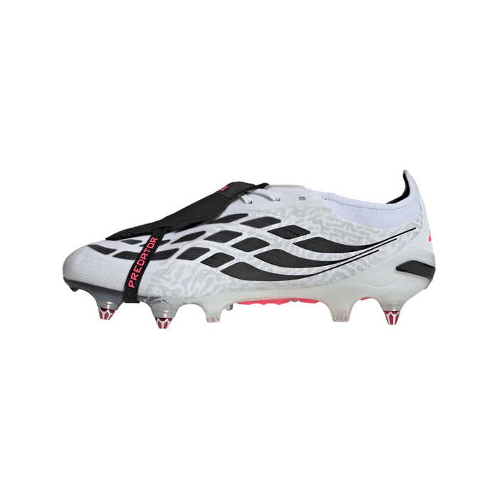 Predator Elite Fold-Over Tongue SG Football Boots (White/Solar Purple/Solar Turbo)