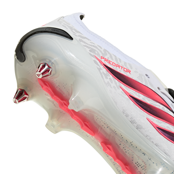 Predator Elite Fold-Over Tongue SG Football Boots (White/Solar Purple/Solar Turbo)