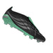 adidas Predator Elite Fold-Over Tongue FG football boot in core black, silver metallic and pulse mint