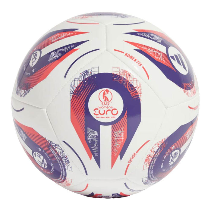 Adidas Women's Euro25 Club Football (White/Pantone/Pantone)