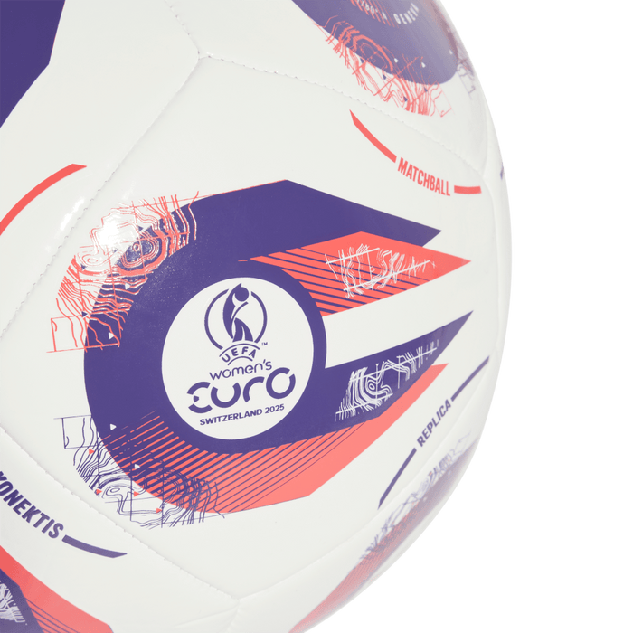Adidas Women's Euro25 Club Football (White/Pantone/Pantone)