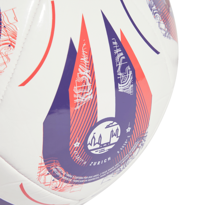 Adidas Women's Euro25 Club Football (White/Pantone/Pantone)