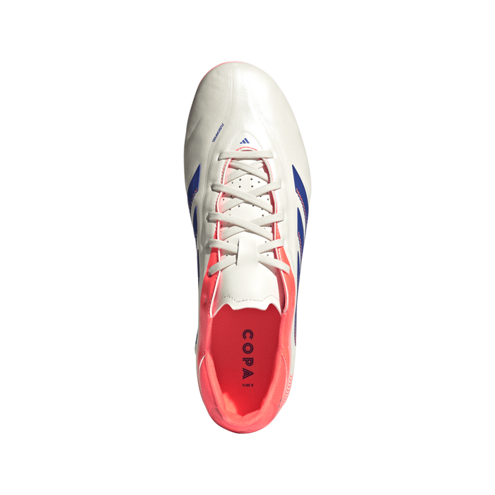 Adidas Copa Pure III League FG/MG Football Boots (Off White/Blue/Coral)