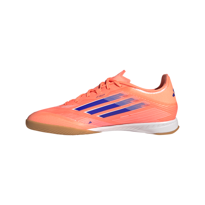 Adidas F50 League Indoor Football Shoes (Beam Orange/Lucid Blue/White)