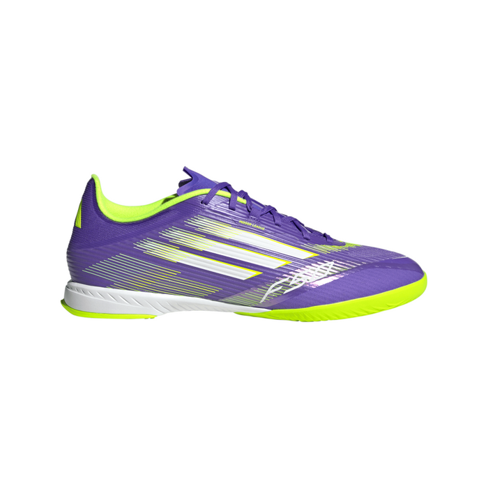 Adidas F50 League IN Indoor Football Boots (Purple Rush/Cloud White/Lucid Lemon)